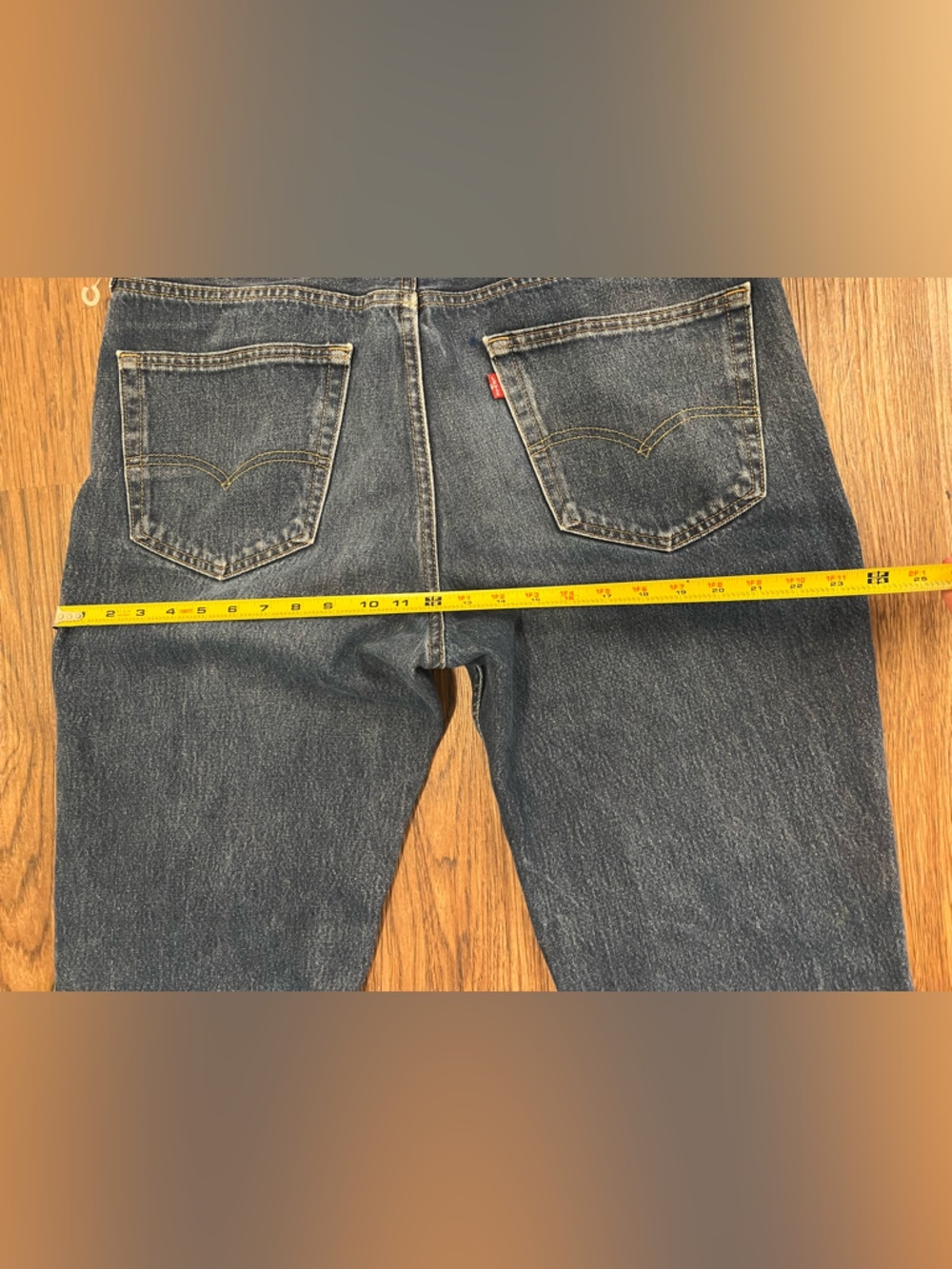 Levi’s vintage Straight-Leg Faded Blue Denim Jeans 36x32 - Picture 2 of 11